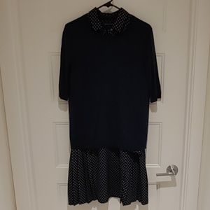 Banana Republic dress with sweater